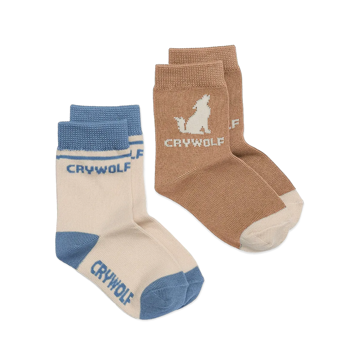 SOCK 2-PACK || Tan/Southern Blue | Crywolf