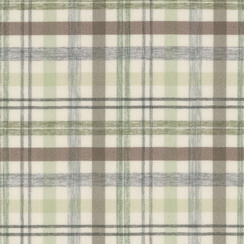 Soft Performance Melange Plaid in Fossil