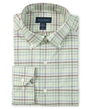 Soft Performance Melange Plaid in Fossil