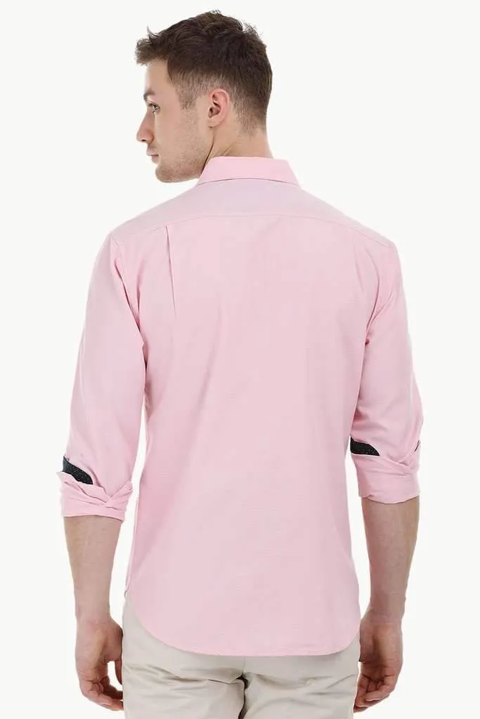 Solid Herringbone Shirt