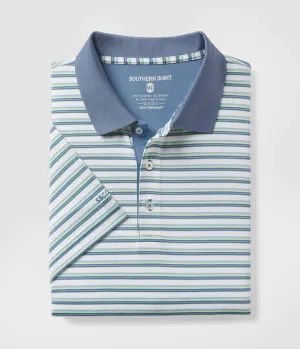 SOMERSET STRIPE POLO OFF COURSE