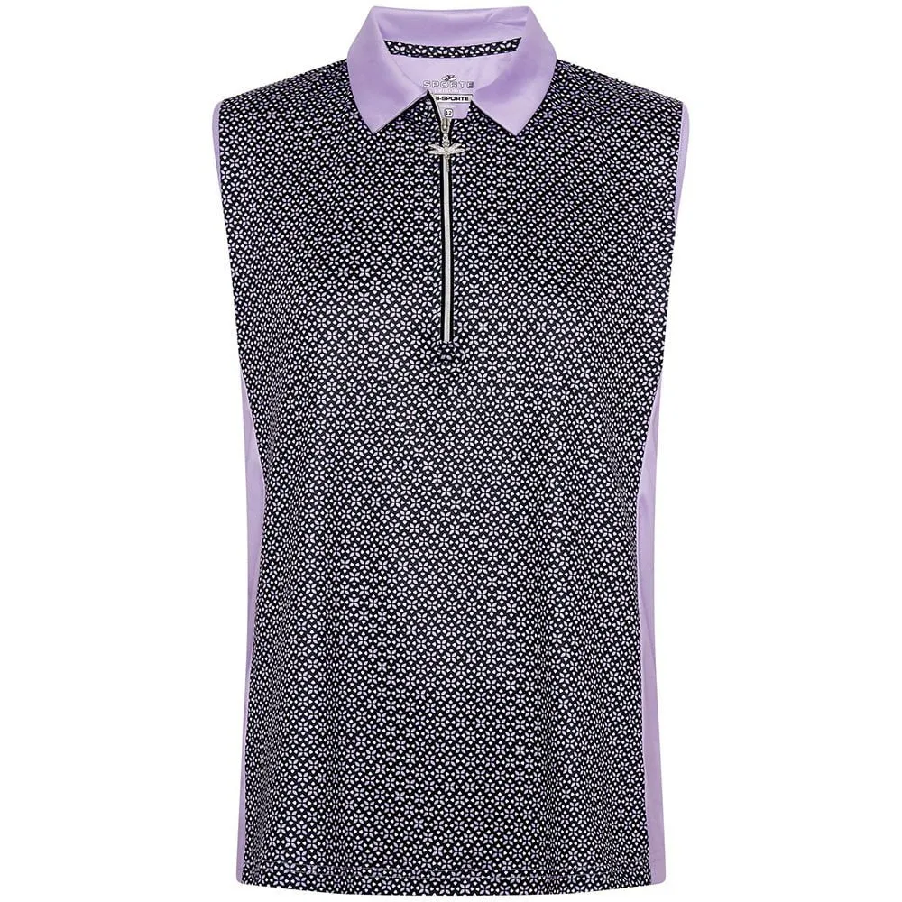 Sporte Leisure Averi Ladies Sleeveless Polo - Black