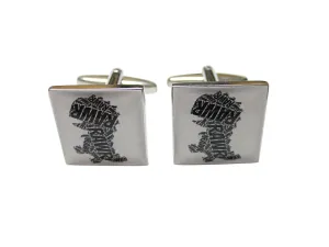 Square Fun T Rex Dinosaur Cufflinks