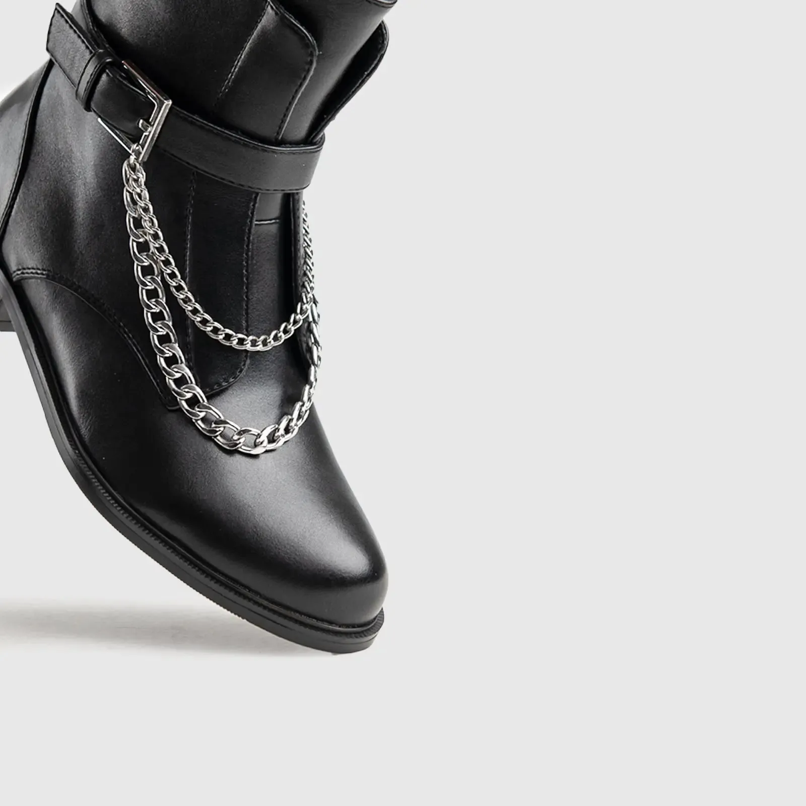 Statement  Ankle Boots Black Car026