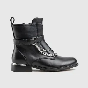 Statement  Ankle Boots Black Car026
