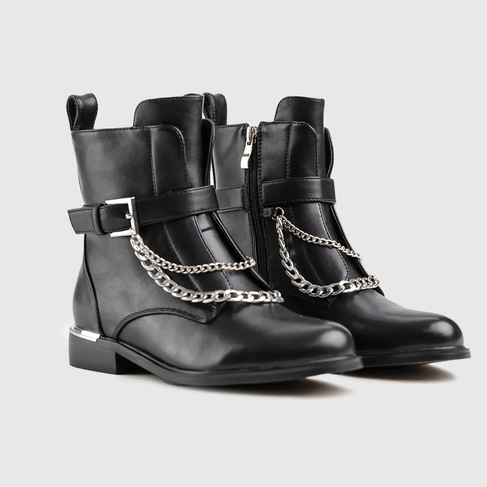 Statement  Ankle Boots Black Car026