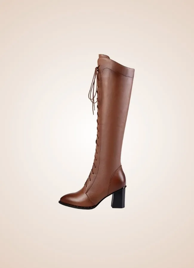 Steampunk High Knee Chunky Boots