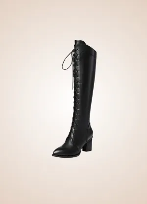 Steampunk High Knee Chunky Boots