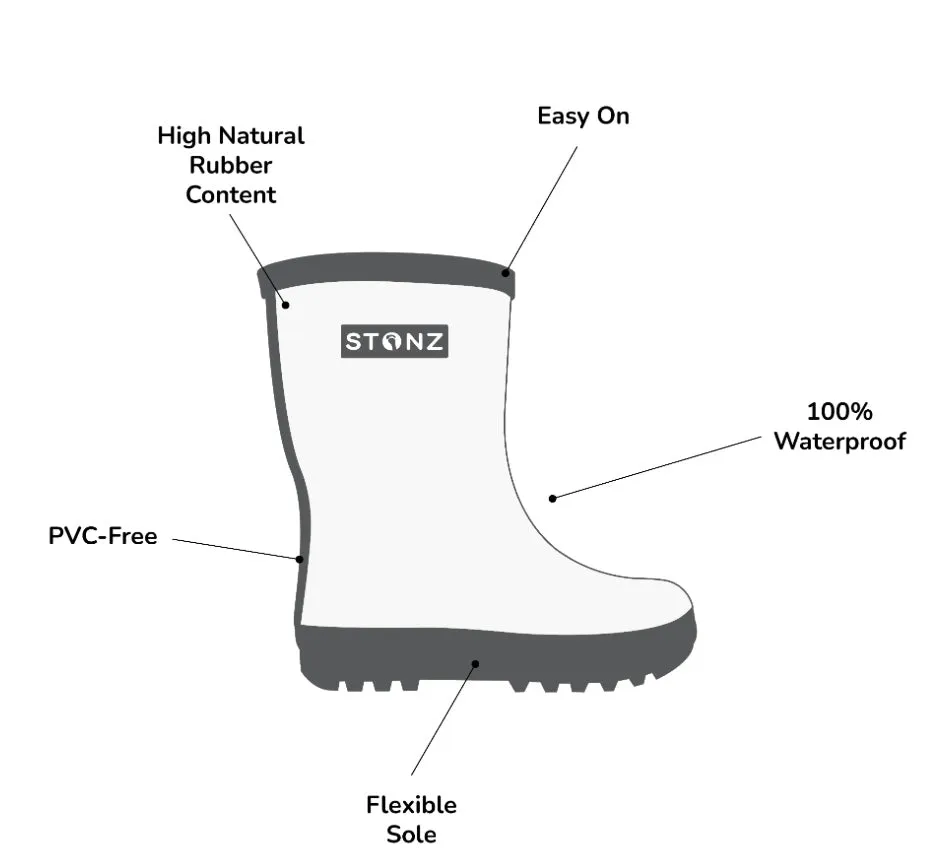 STONZ - Rain Boots - Haze Pink Lotus