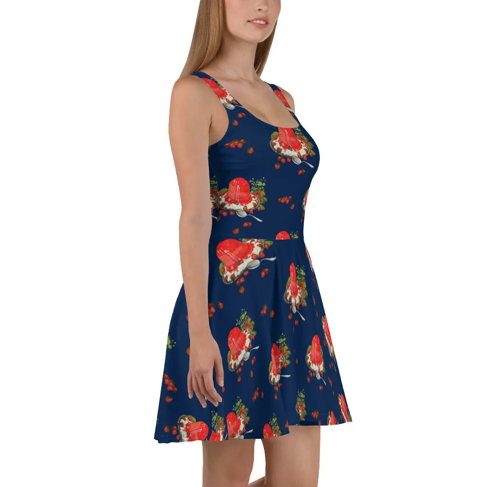 Strawberry Jiggle Skater Dress