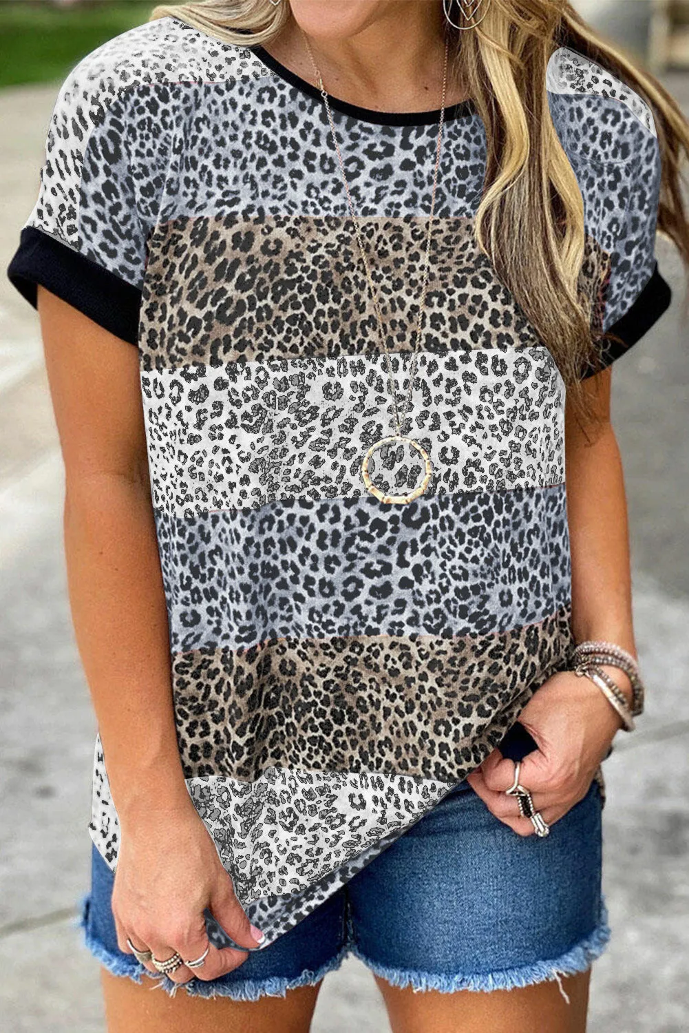 Striped Colorblock T-shirt