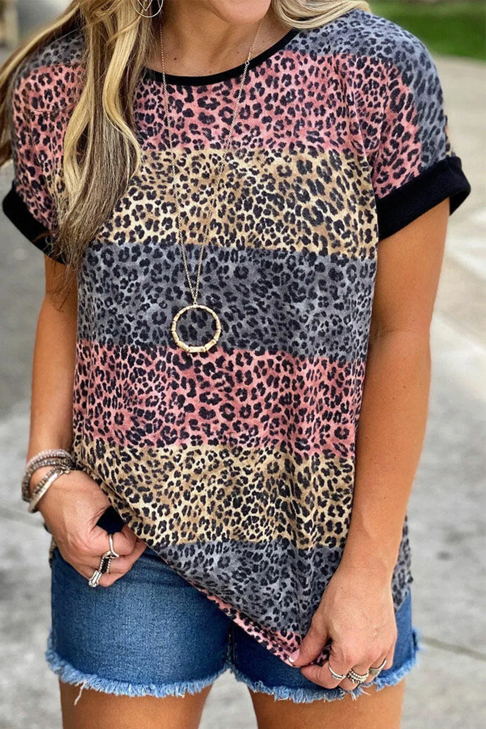 Striped Colorblock T-shirt