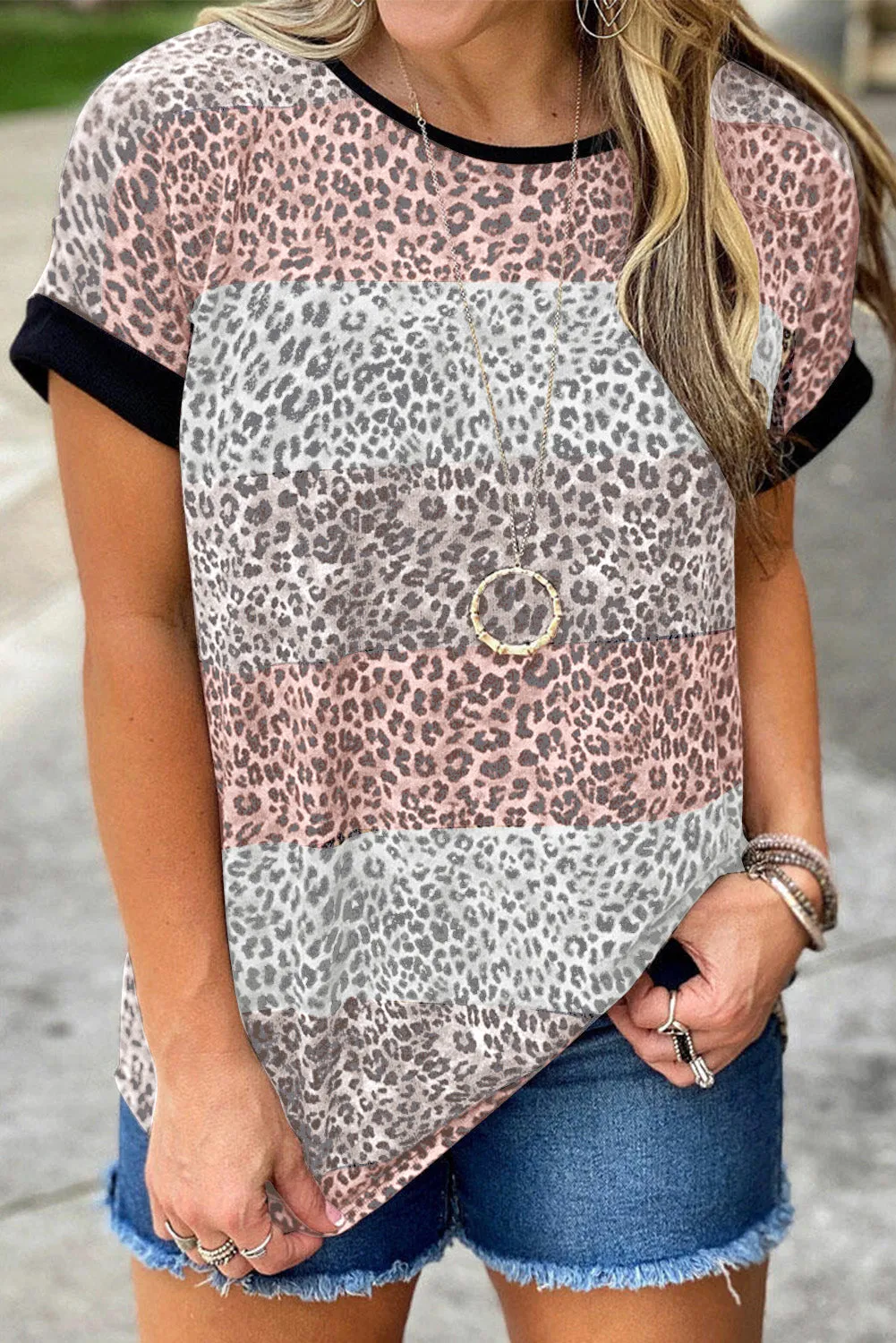 Striped Colorblock T-shirt