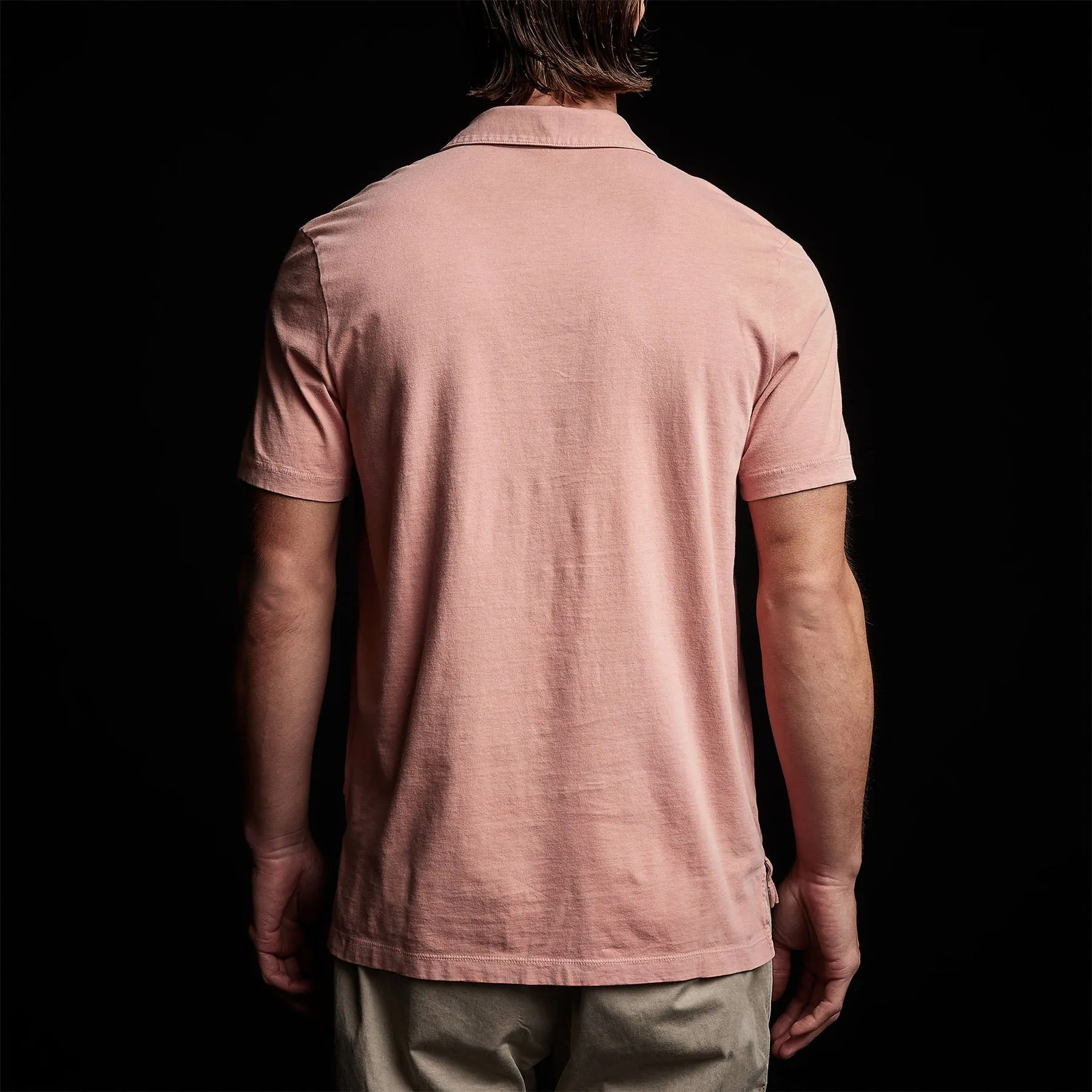 Sueded Jersey Polo - Spritz Pigment