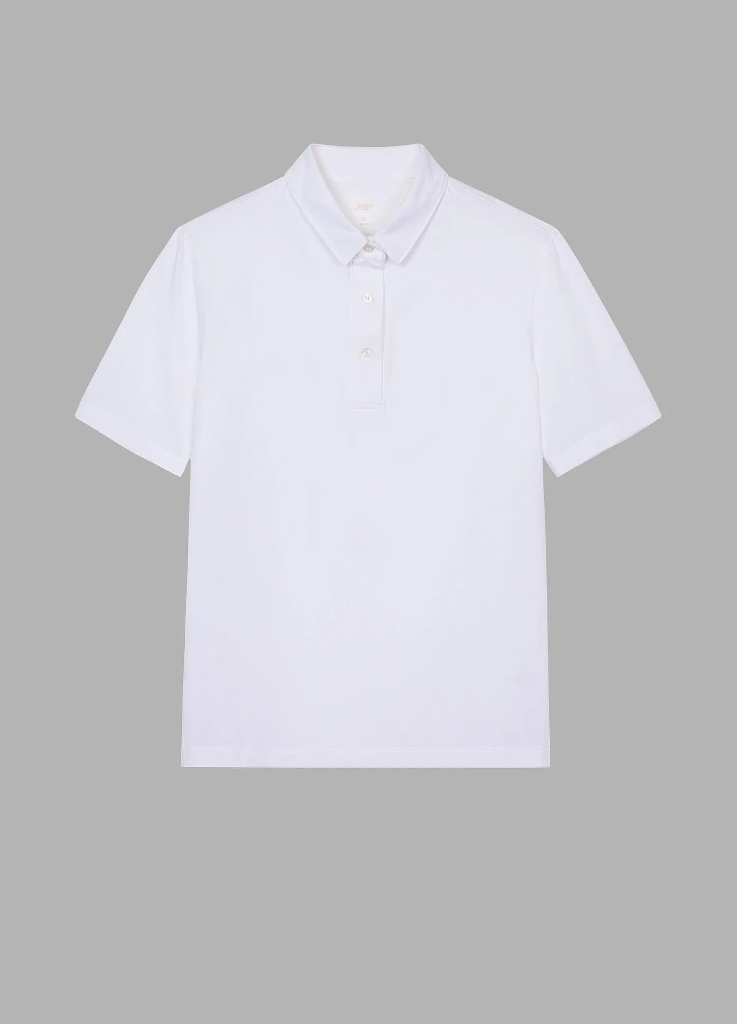 T-Shirt / JNBY Solid Short Sleeve Polo Shirt