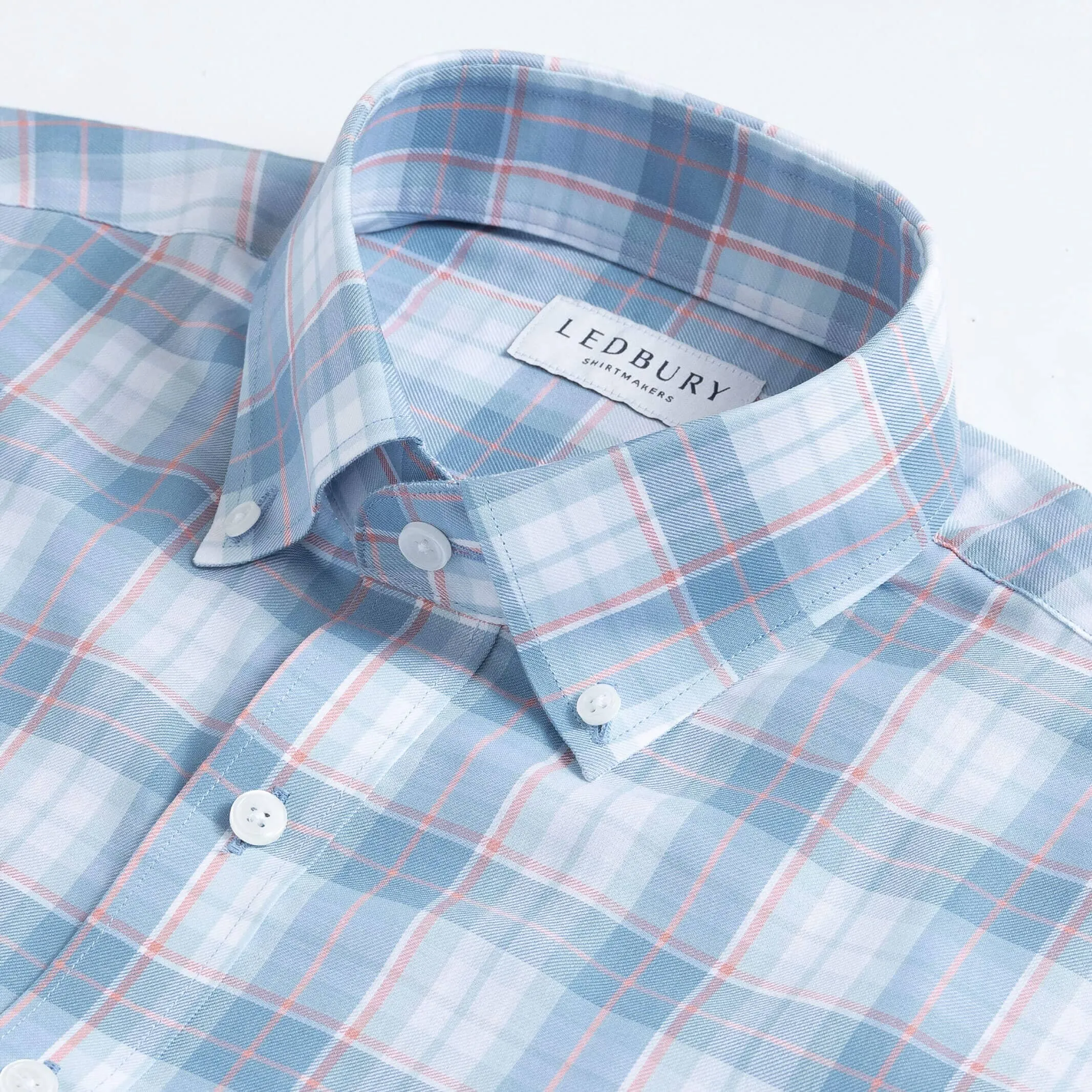 The Blue Mist Burke Plaid Custom Shirt