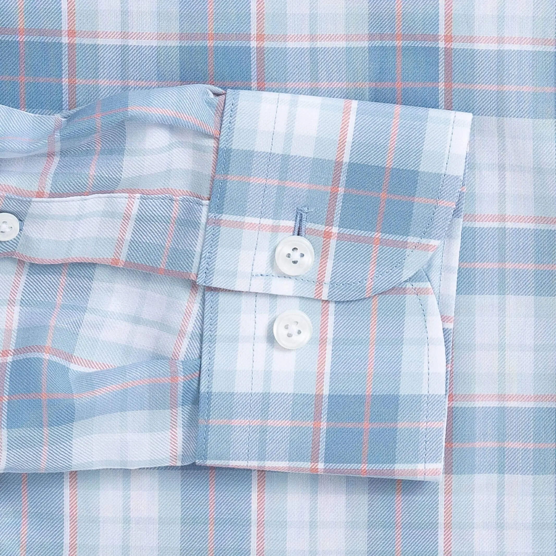 The Blue Mist Burke Plaid Custom Shirt