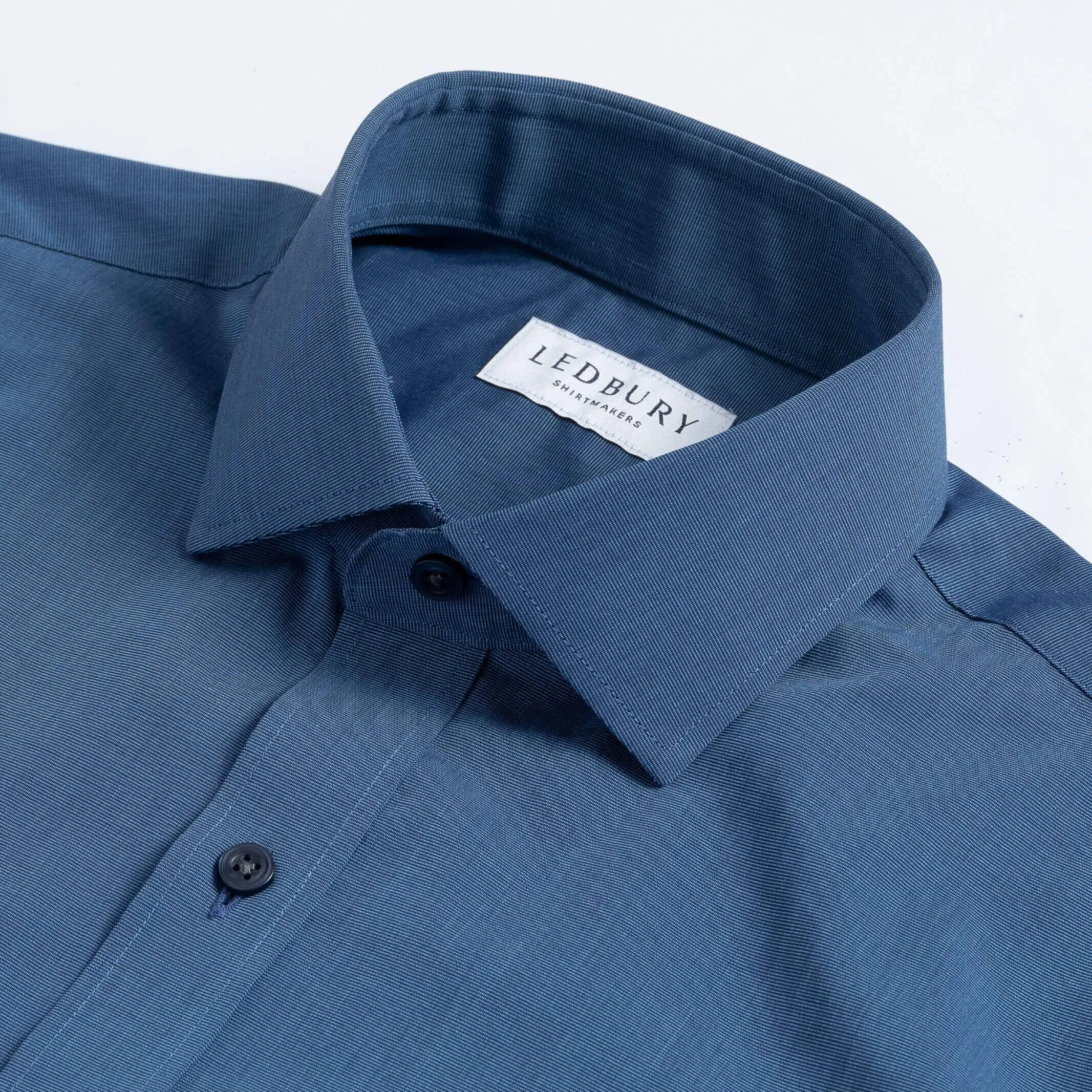The Dark Blue Pearce End on End Dress Shirt