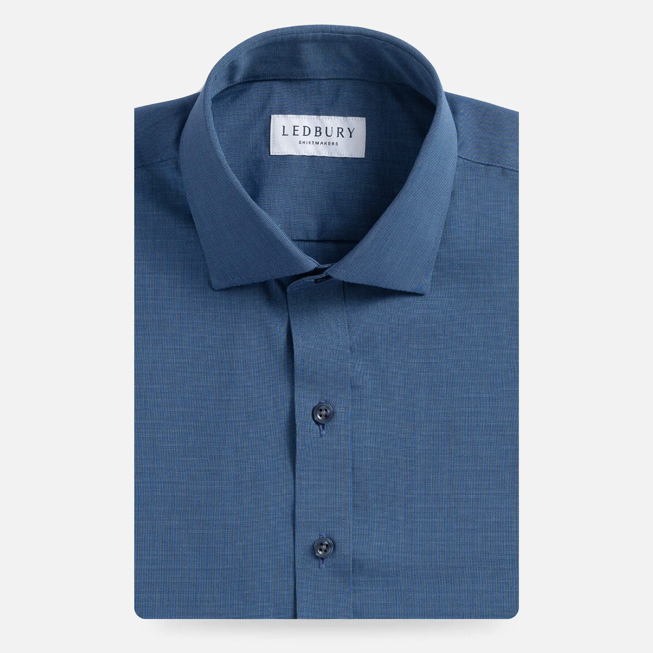 The Dark Blue Pearce End on End Dress Shirt