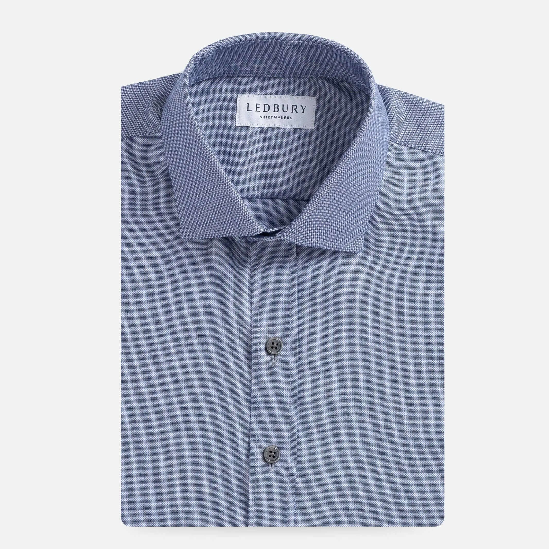 The Deep Blue Linden Dobby Dress Shirt