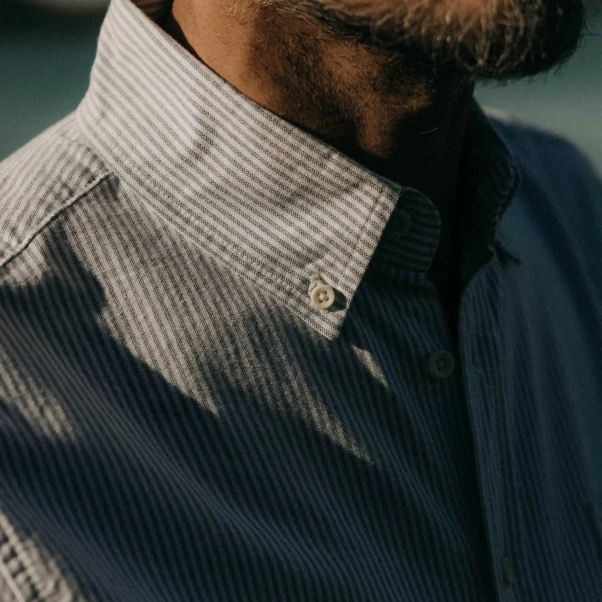 The Jack in Navy University Stripe Everyday Oxford