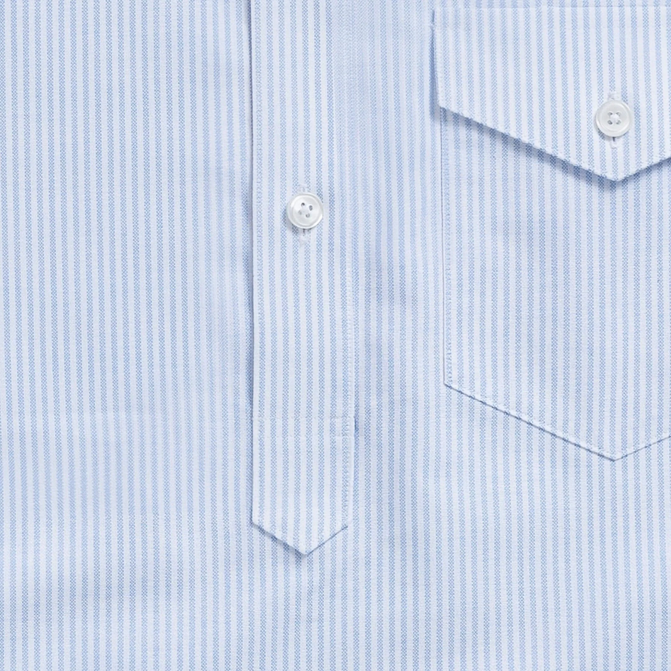 The Light Blue Mayfield Oxford Stripe Popover Custom Shirt