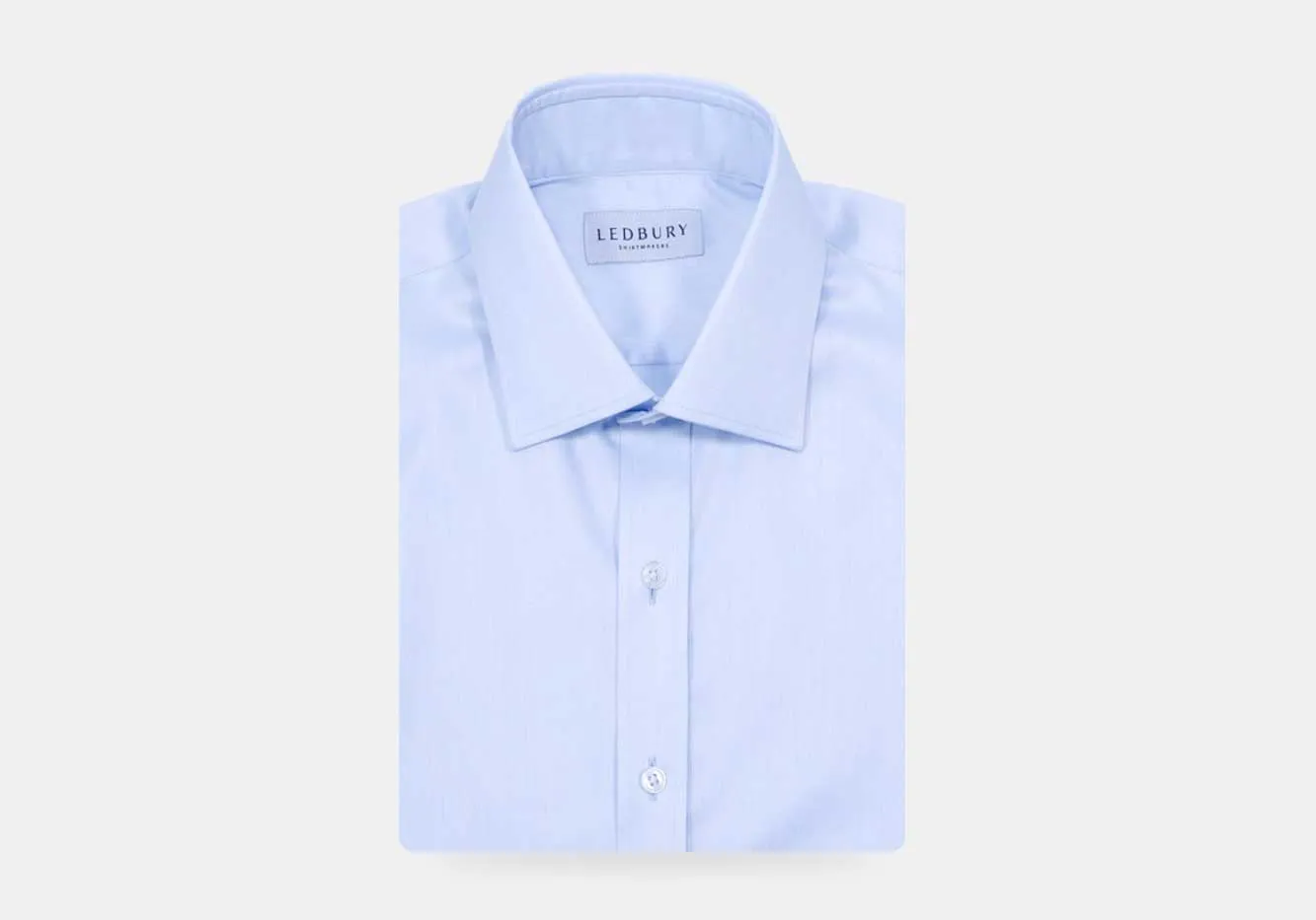 The Light Blue Sullivan Non Iron Fine Twill Custom Shirt