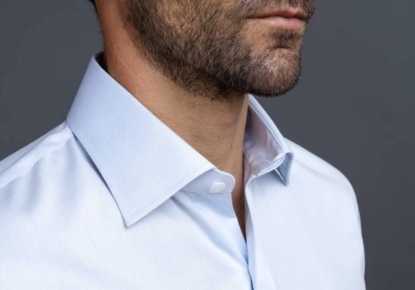 The Light Blue Sullivan Non Iron Fine Twill Custom Shirt