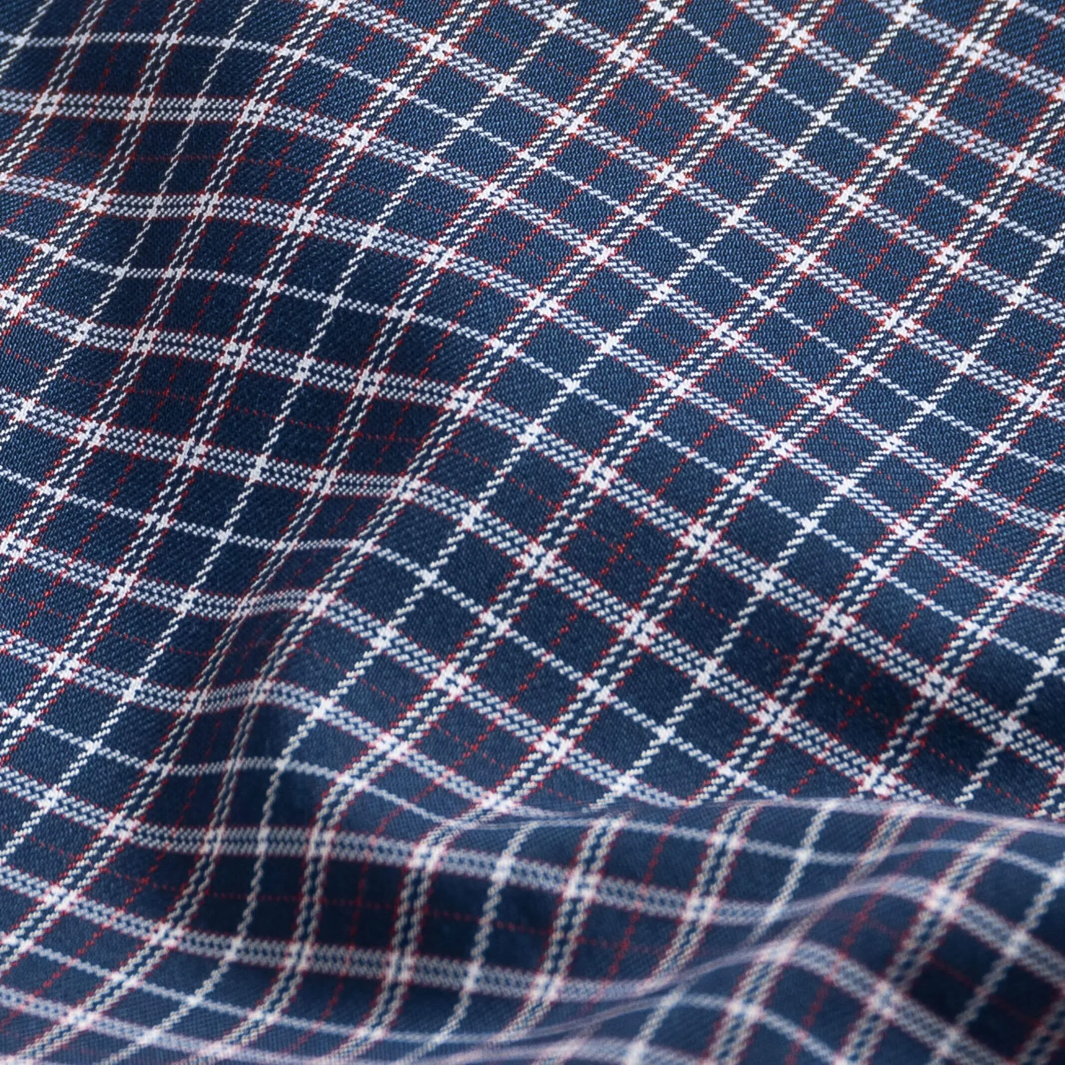 The Navy Journey Flex Performance Check Custom Shirt