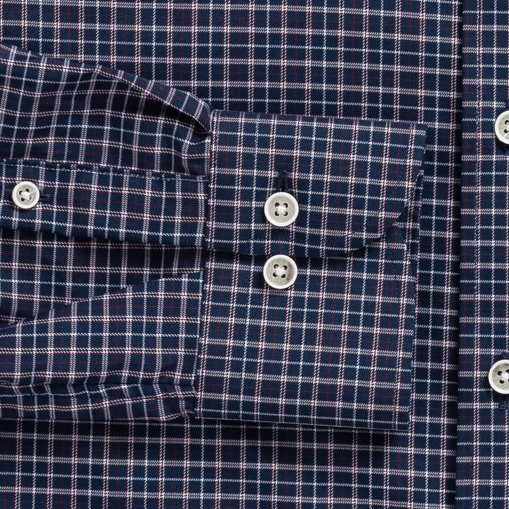 The Navy Journey Flex Performance Check Custom Shirt