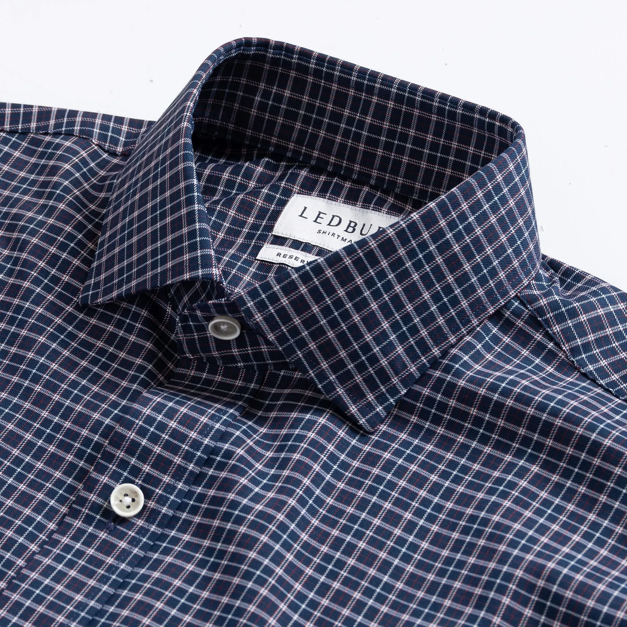 The Navy Journey Flex Performance Check Custom Shirt