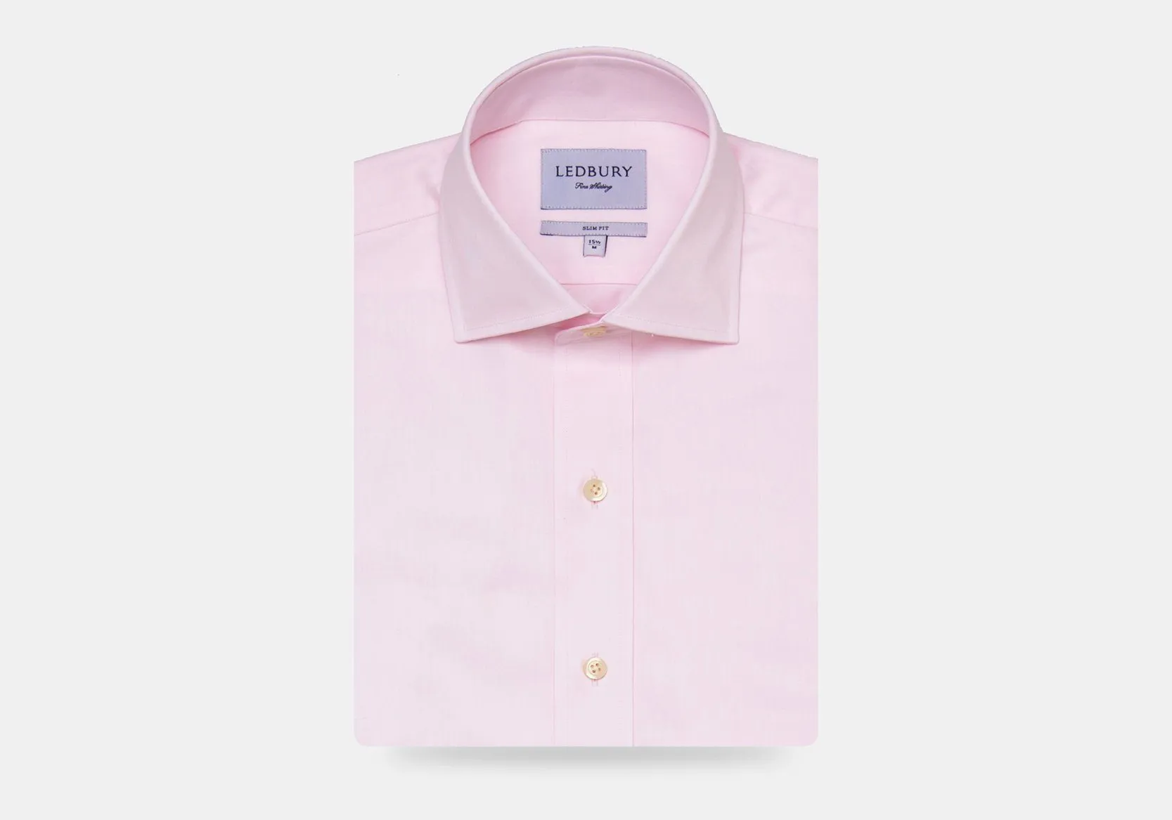 The Pink Fine Twill Spread Dress Shirt