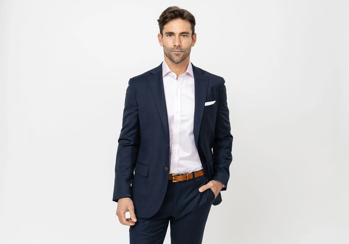The Pink Fine Twill Spread Dress Shirt
