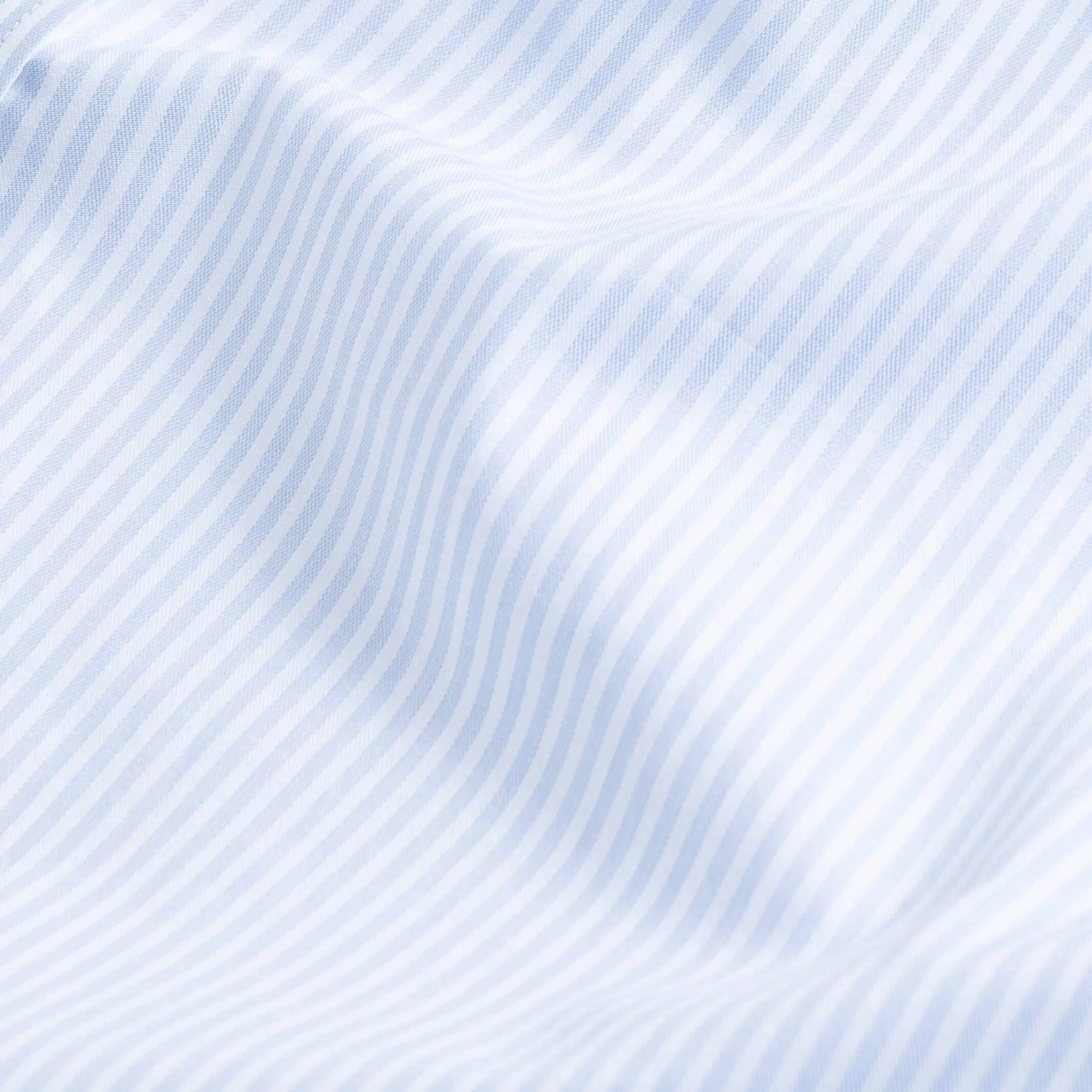 The Sky Blue Albini Bengal Stripe Ellington Twill Custom Shirt