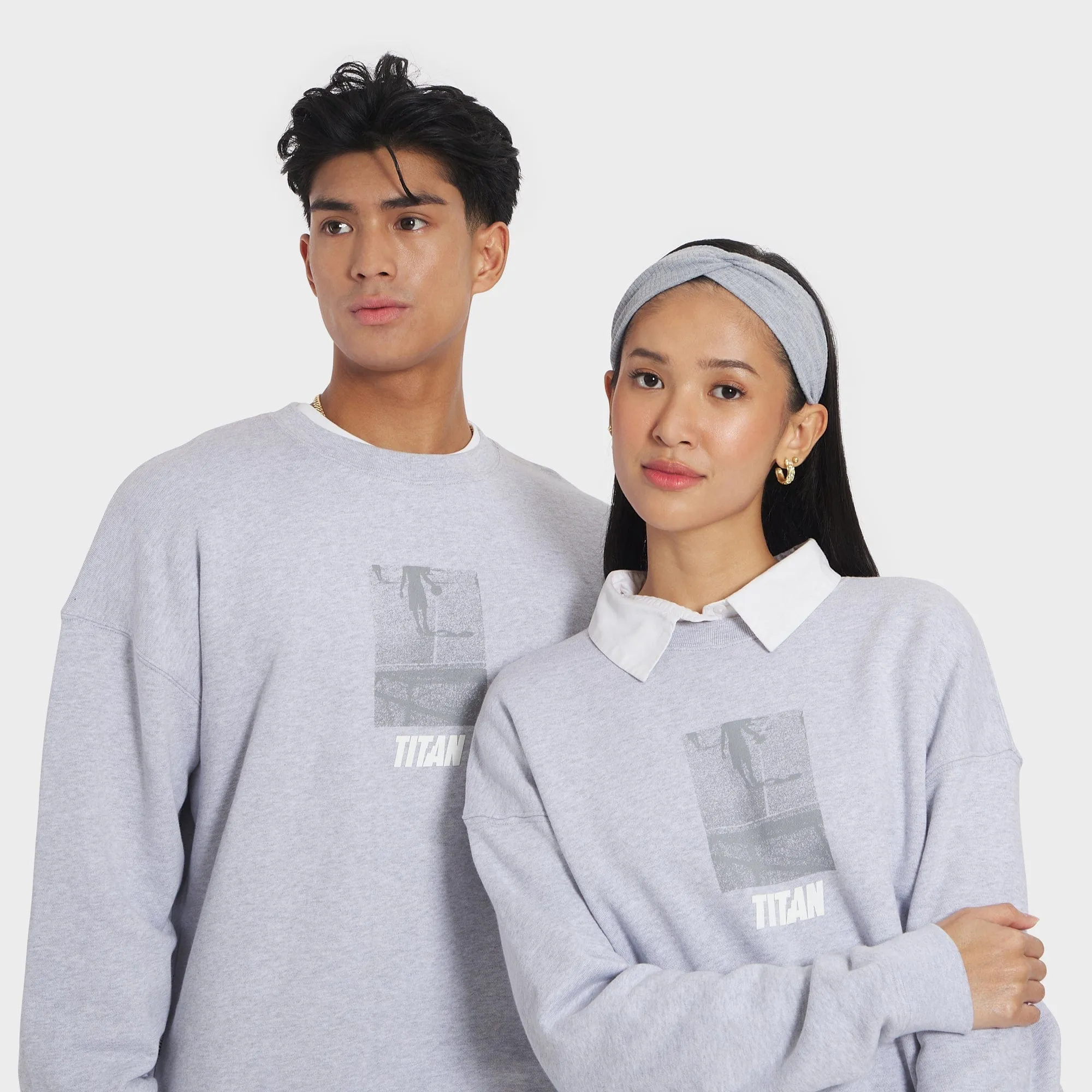 Titan Universal Love Crewneck - Heather Gray