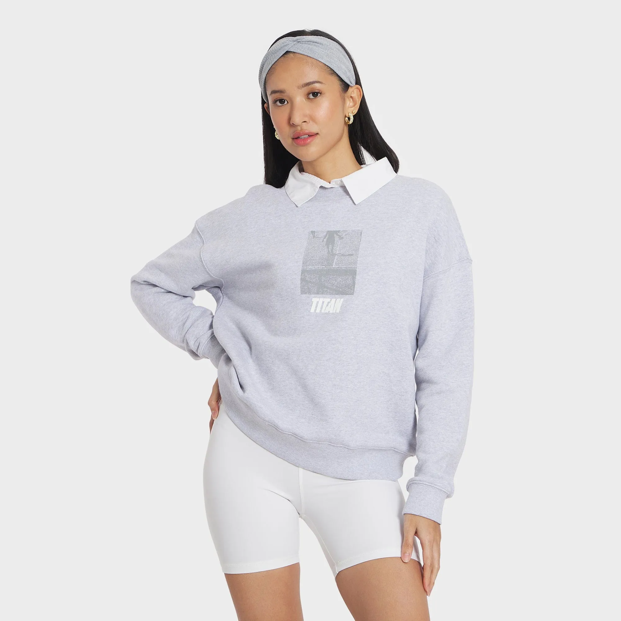 Titan Universal Love Crewneck - Heather Gray