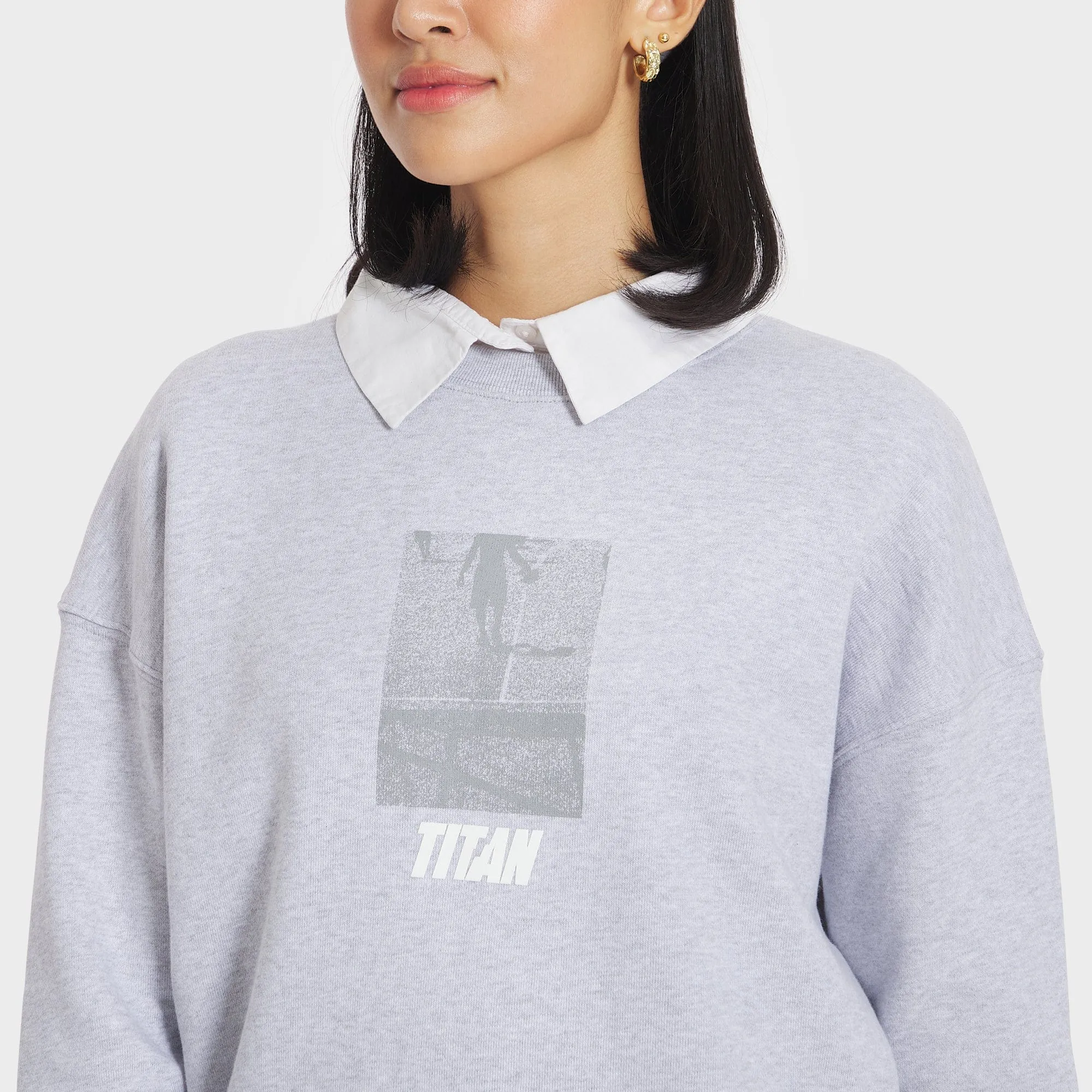 Titan Universal Love Crewneck - Heather Gray