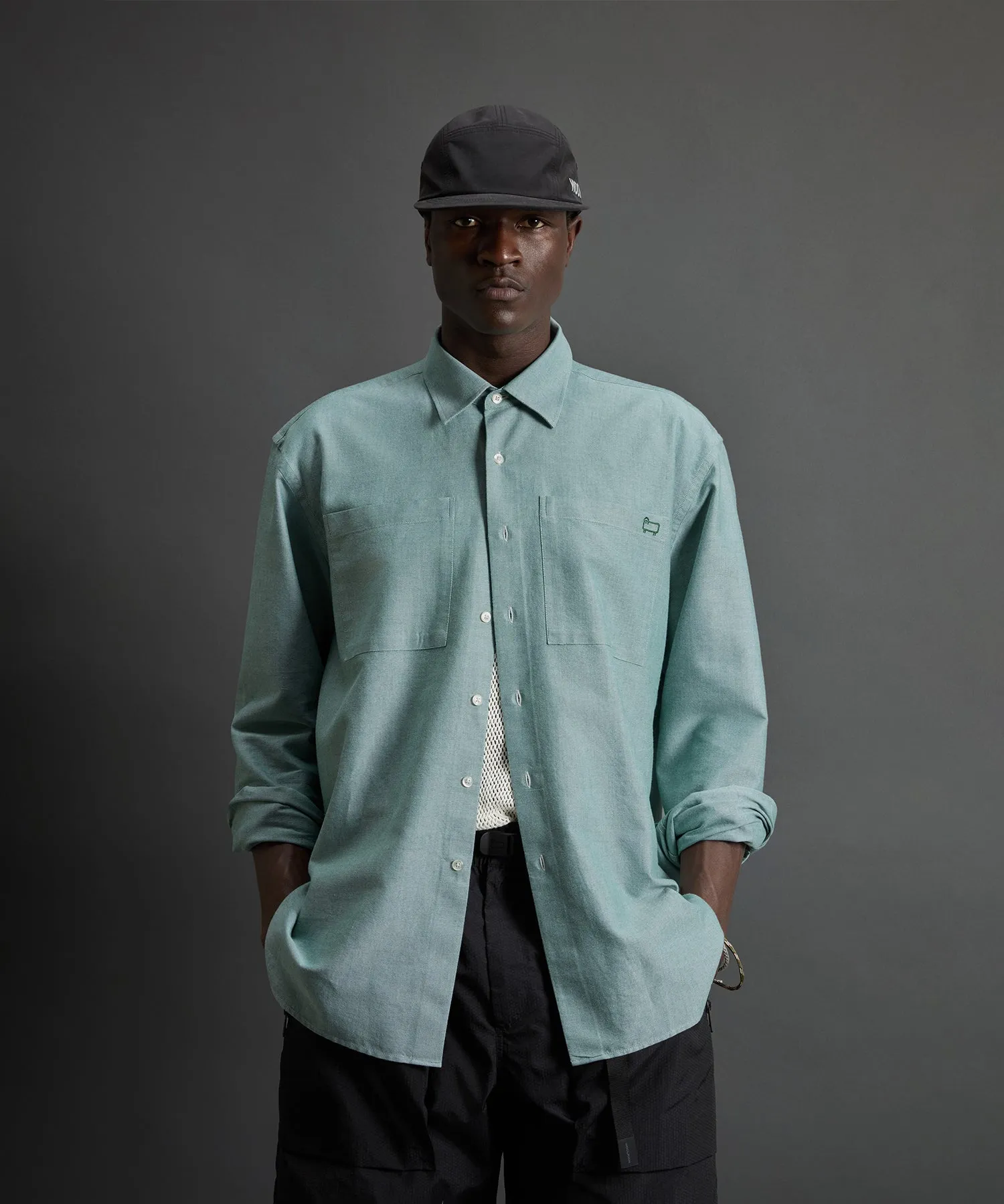 Todd Snyder x Woolrich Work Shirt in Green
