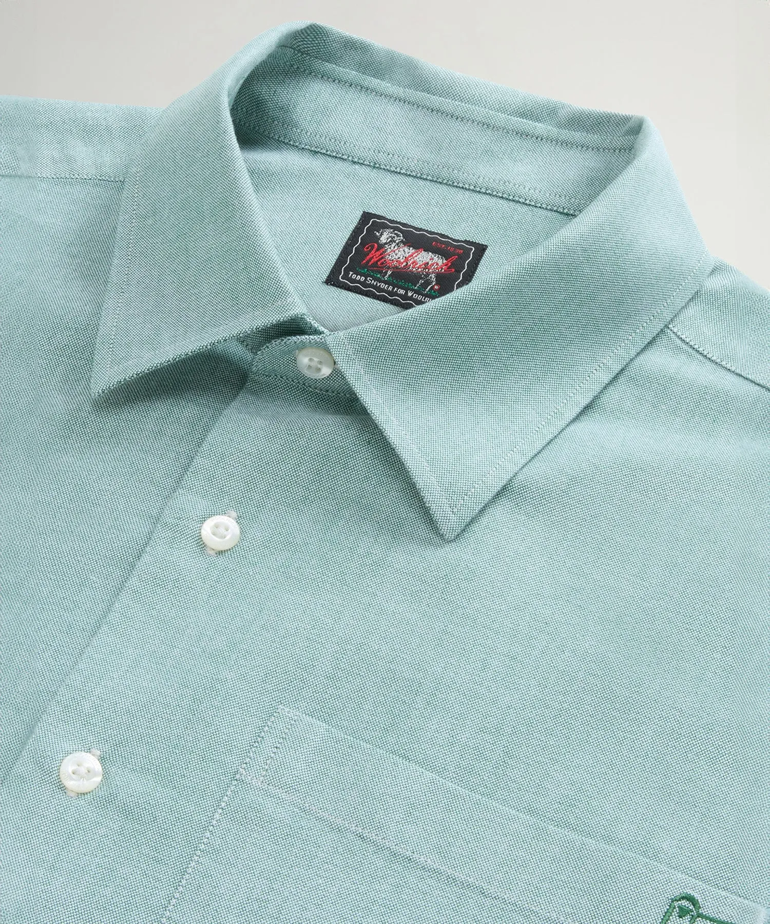Todd Snyder x Woolrich Work Shirt in Green