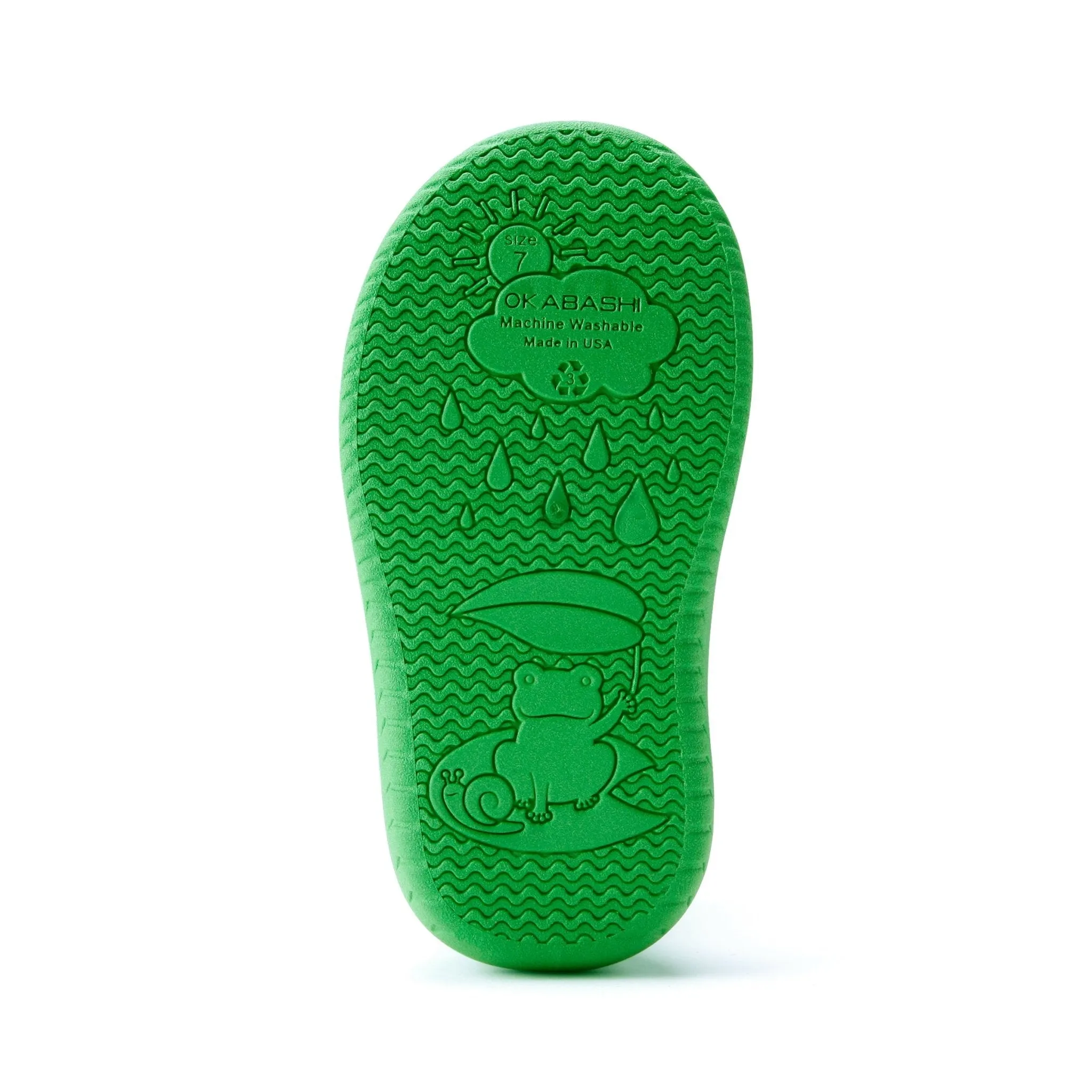 Toddler Kendall Rain Boots, Green Monster Eyes