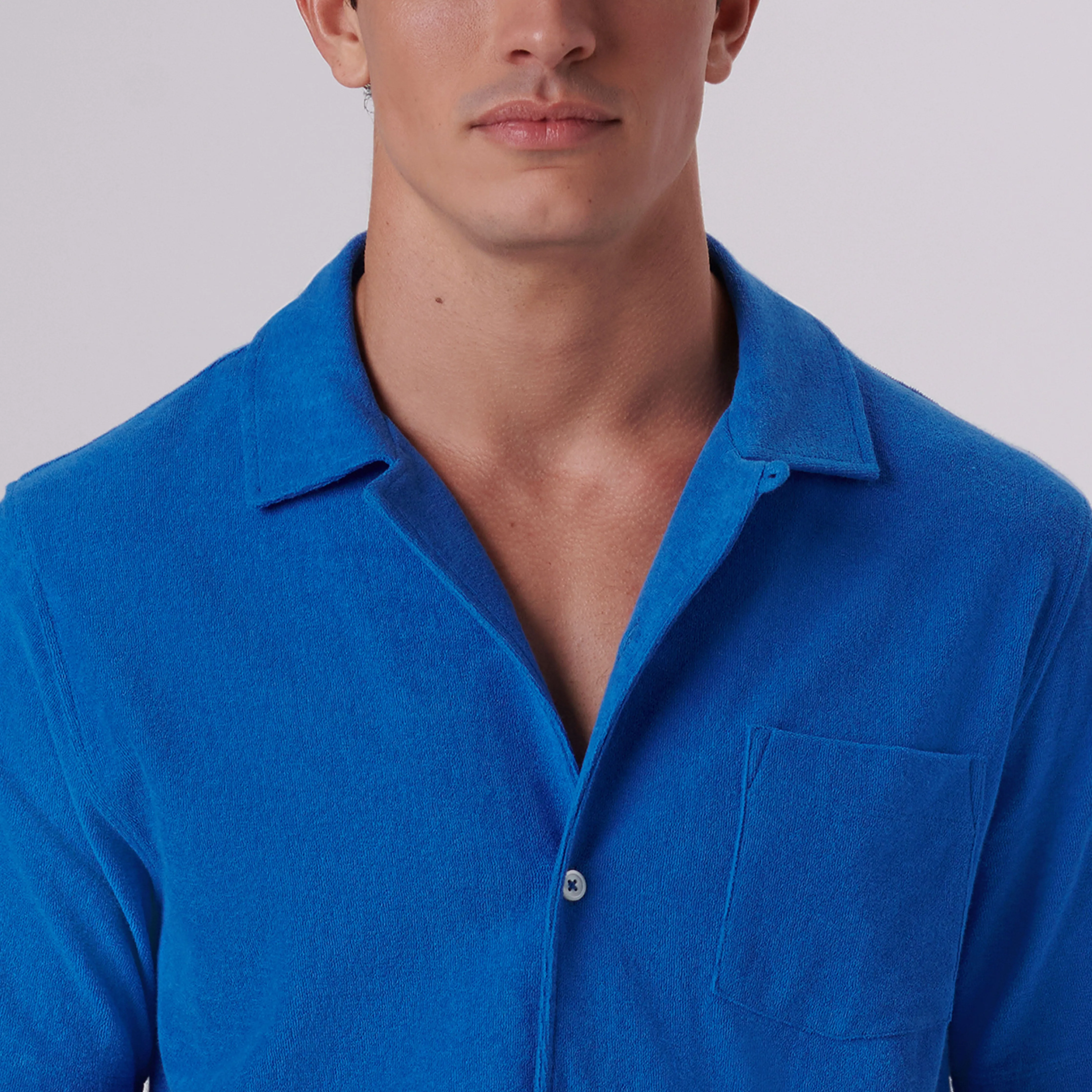 Towelling French Terry Camp Shirt