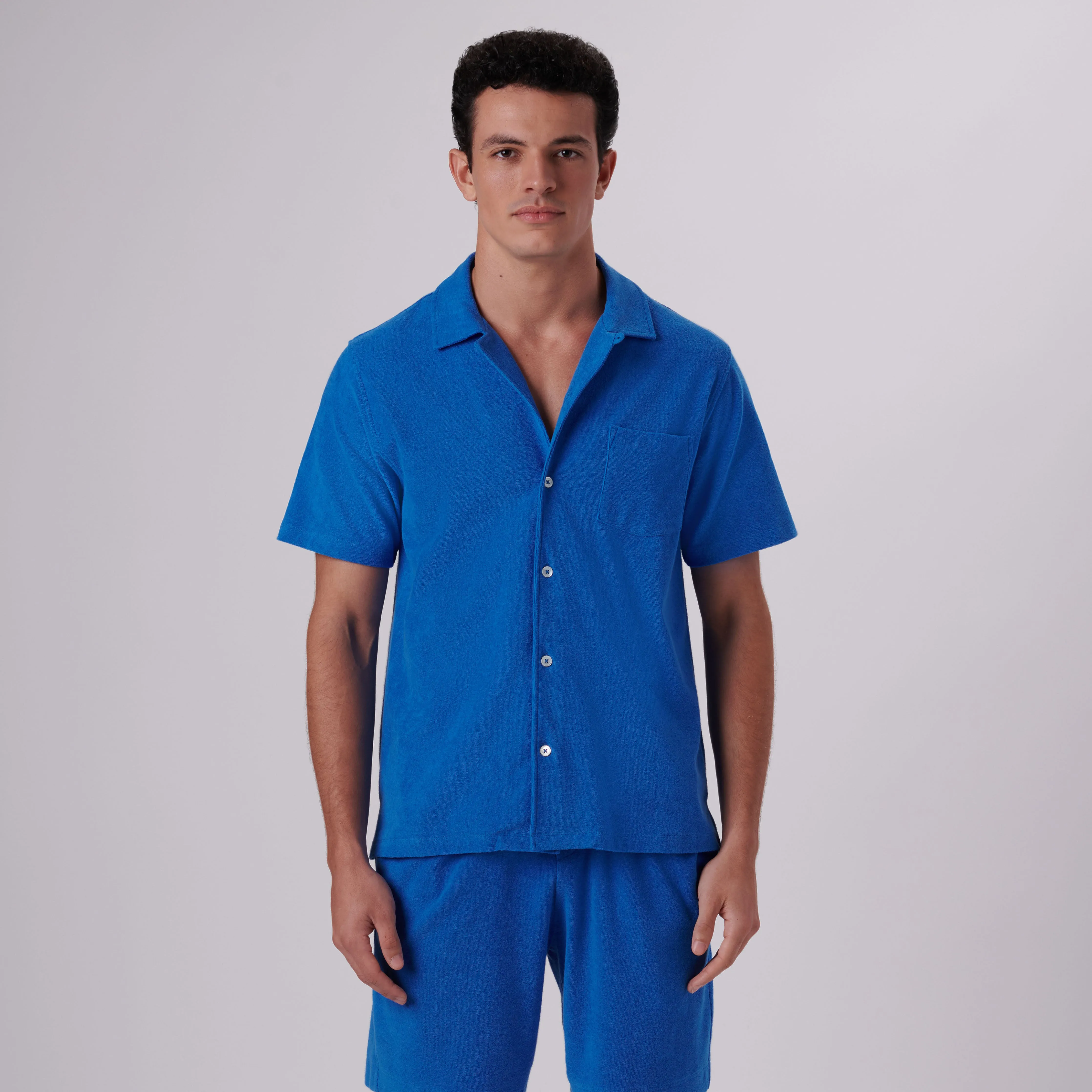 Towelling French Terry Camp Shirt