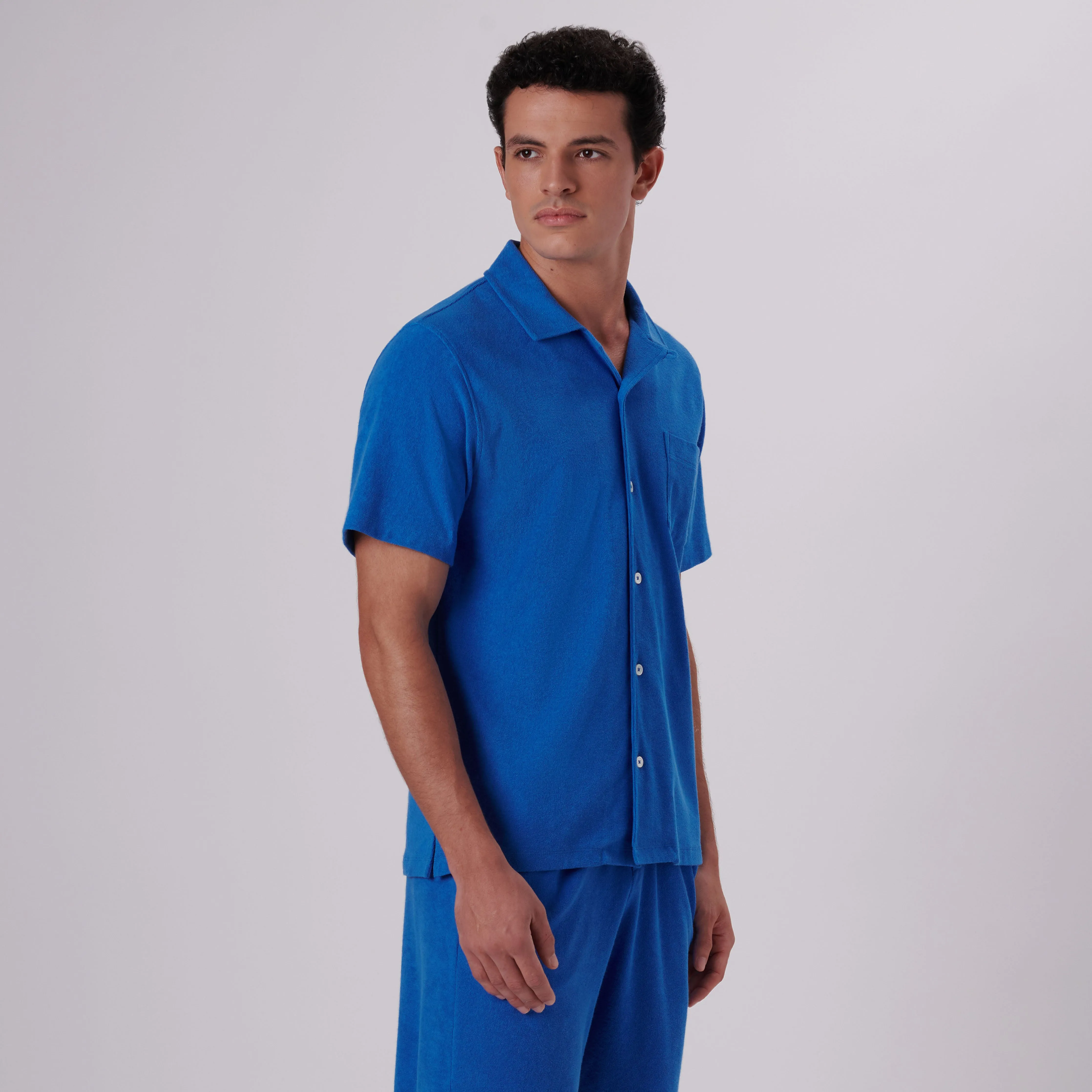 Towelling French Terry Camp Shirt