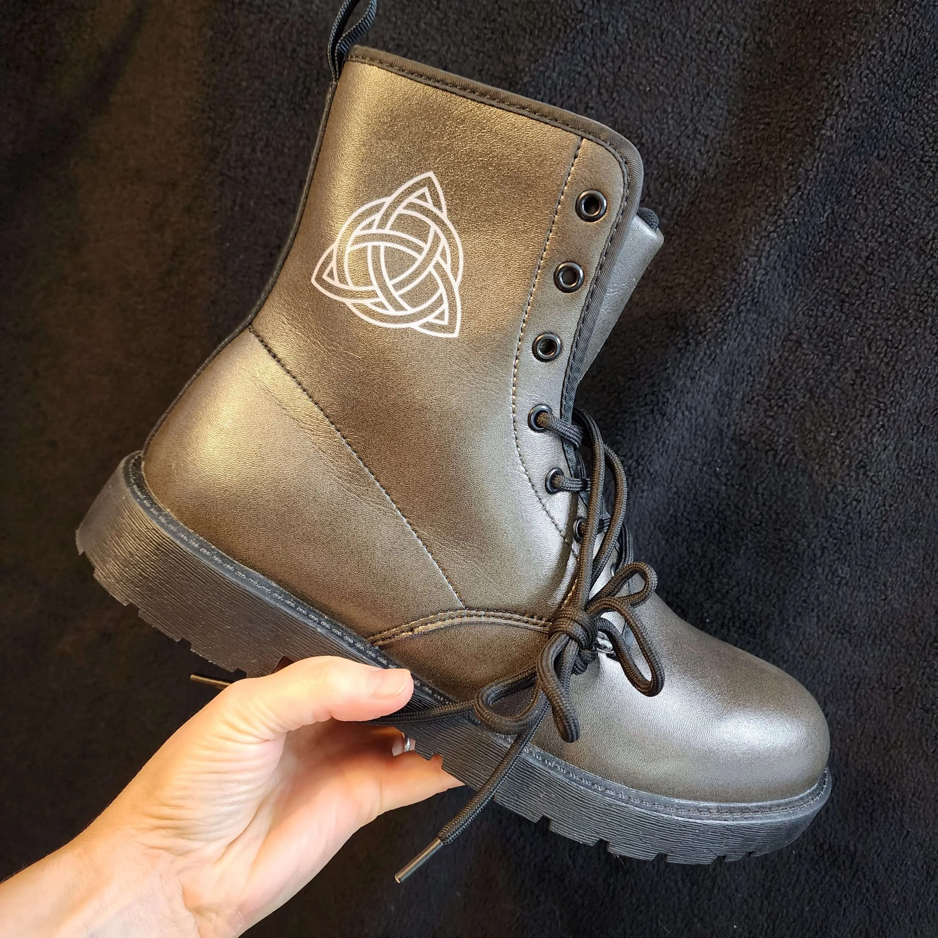 Triquetra Boots Combat Style (Size EU42 / Women's 11 / Men's Size 8.5
