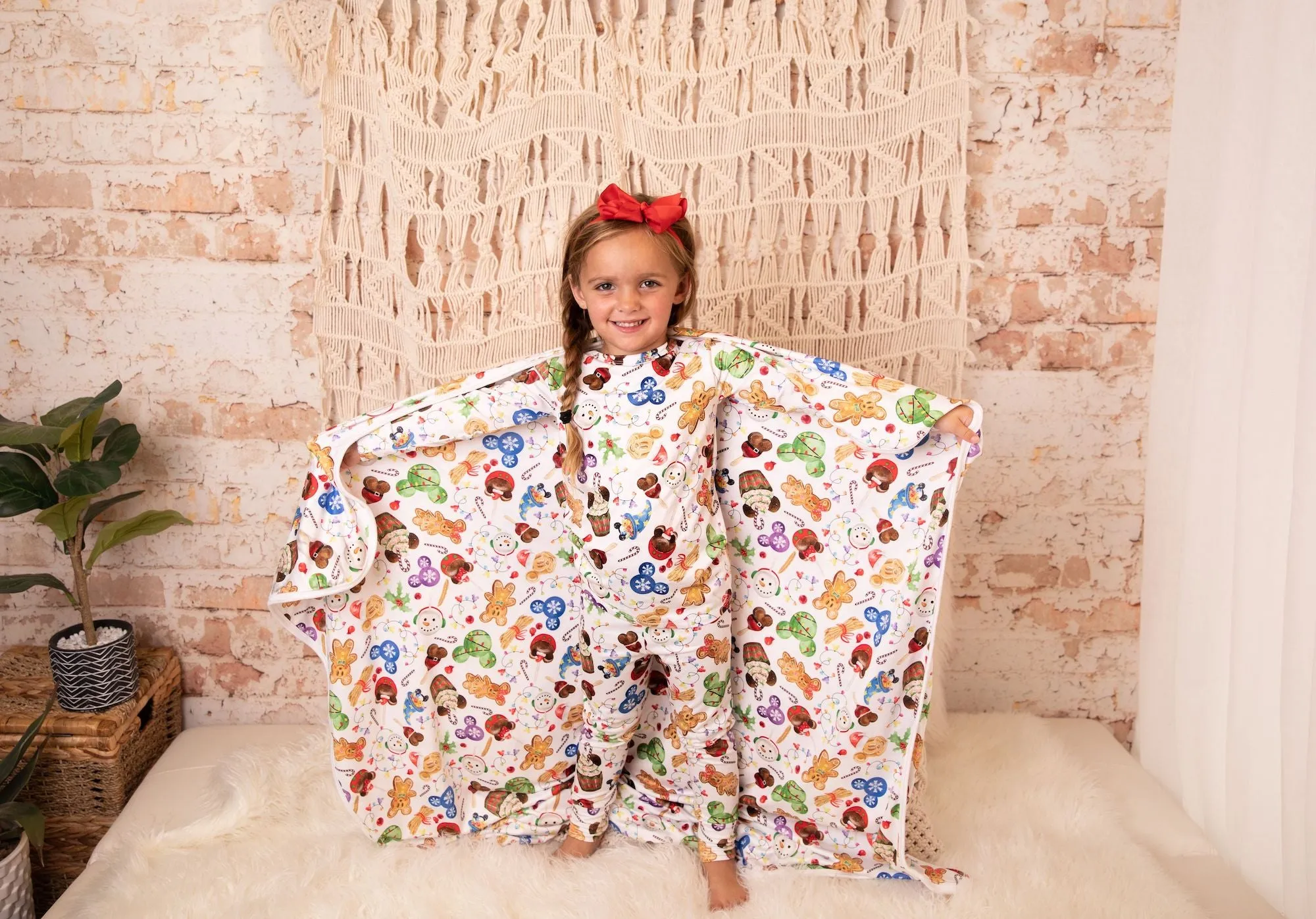 Two piece set (NOT Bamboo)- Holiday Treats Unisex (luxe poly/spandex