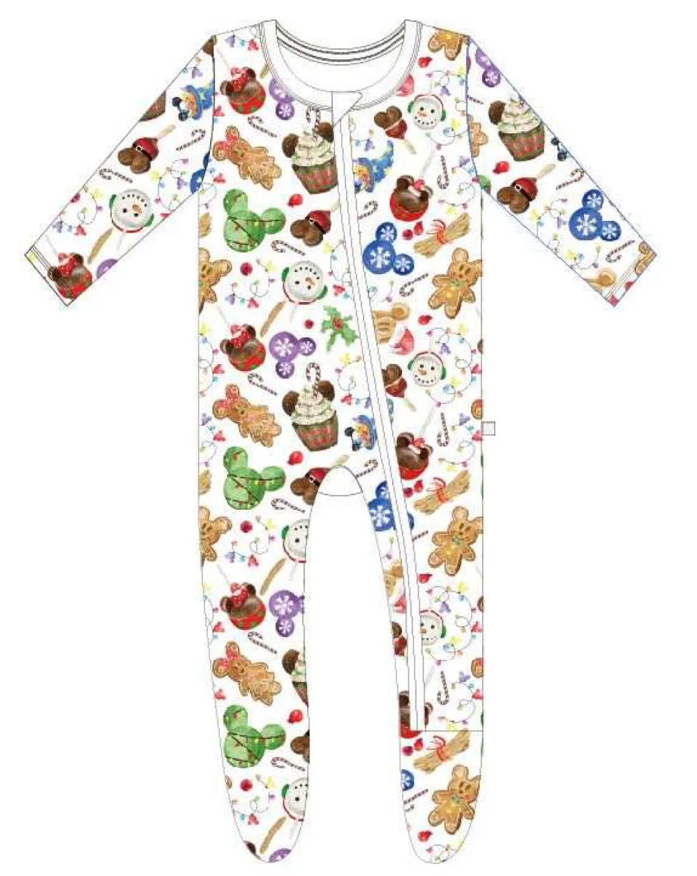 Two piece set (NOT Bamboo)- Holiday Treats Unisex (luxe poly/spandex