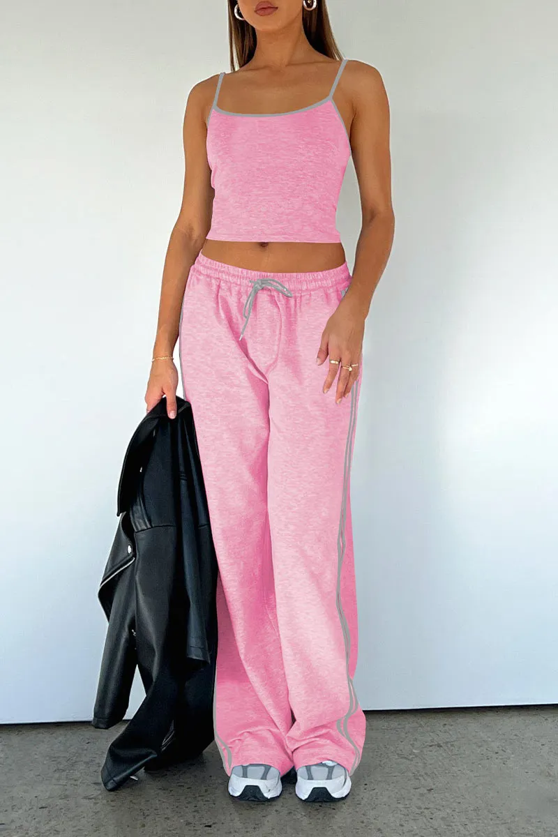 UN0321 Cami and Sweatpants Set