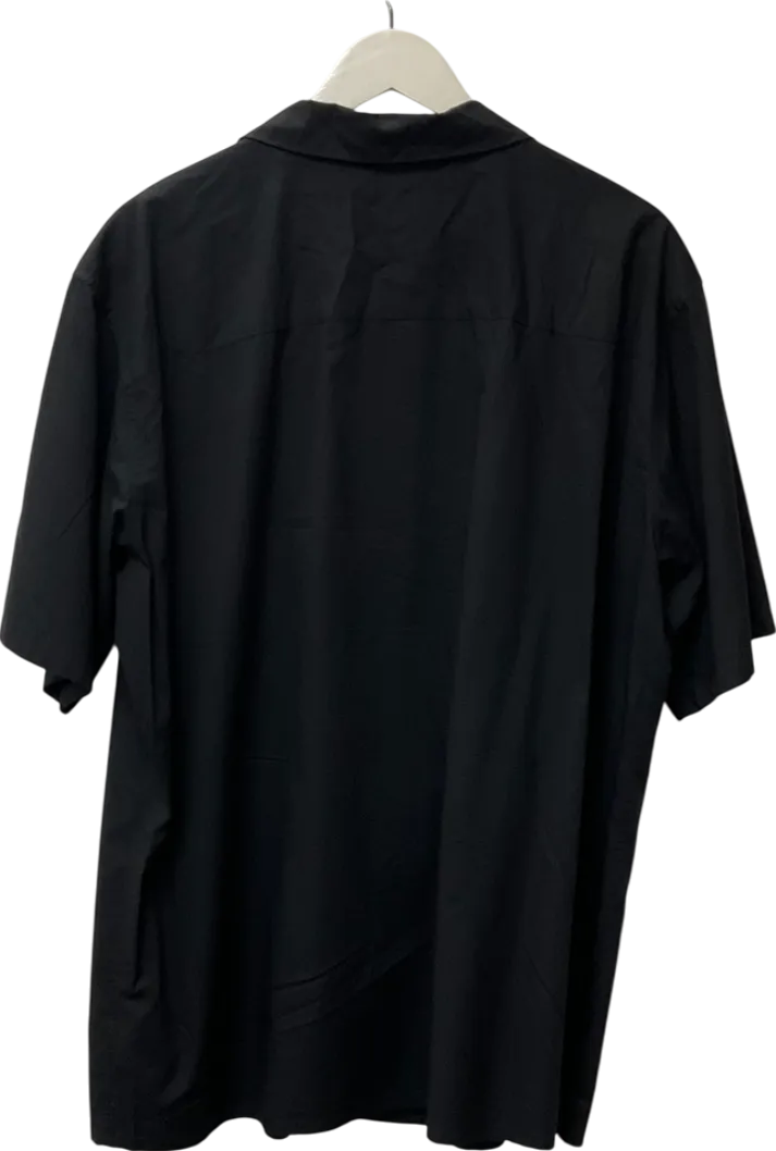 uni qlo Black Cotton Polo Shirt UK XL