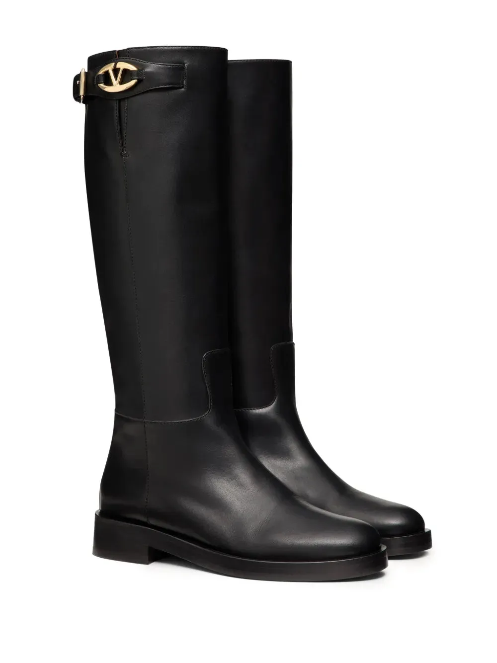 Valentino Garavani VLogo leather knee boots