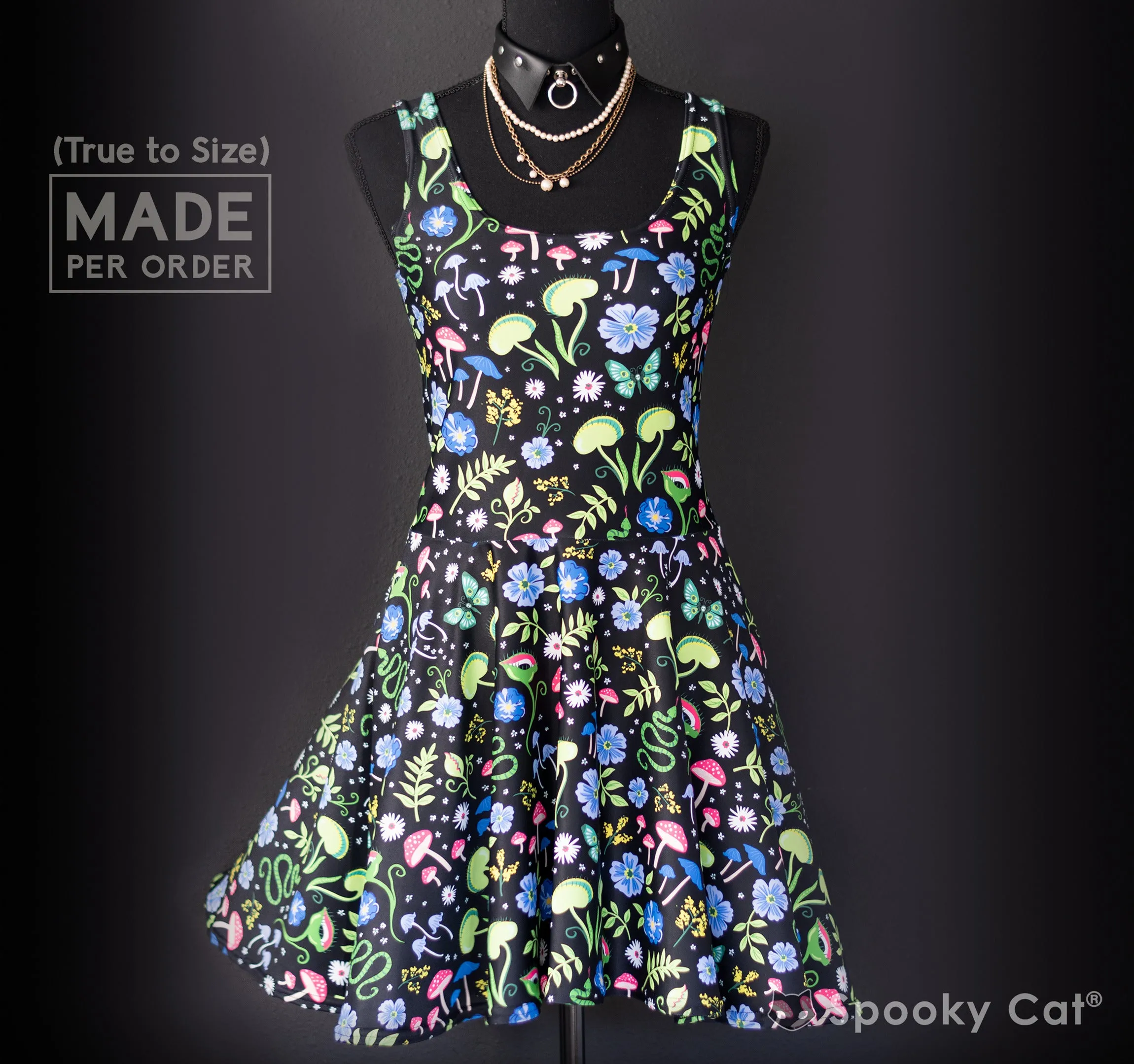 Venus Mushroom Skater Dress